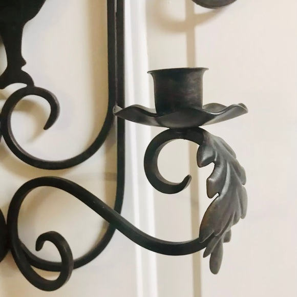 SLAH Rustic Rooster Candle Sconce Iron New No Box - Picture 2 of 7